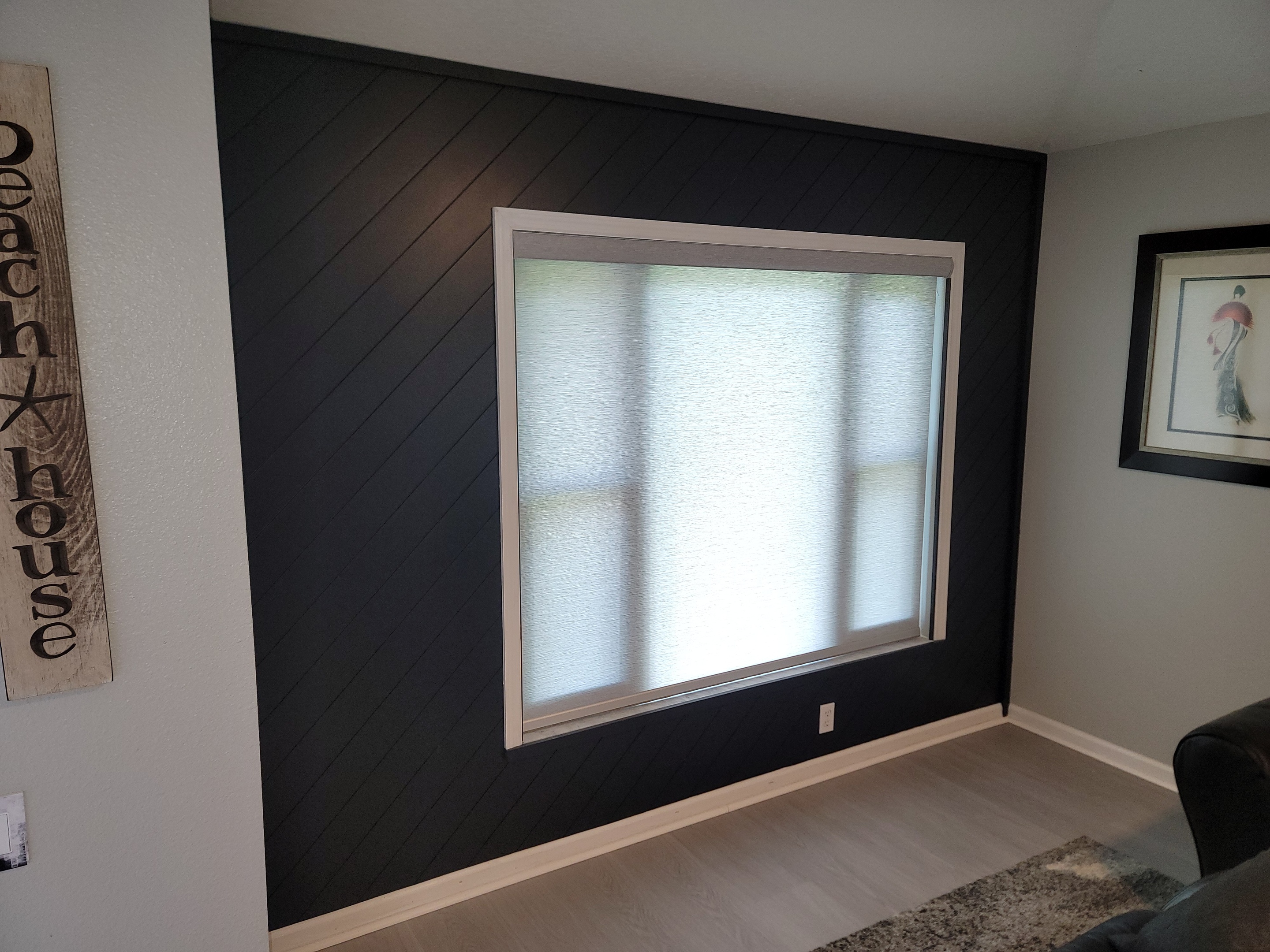 Tricorn Black Shiplap Wall